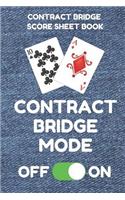 Contract Bridge Score Sheet Book
