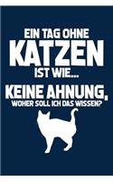 Tag Ohne Katzen - Unmöglich!: Notizbuch Für Katzenliebhaber Katzenliebhaber-In Katzenfreund-In Crazy Cat Lady