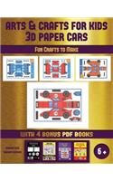 Fun Crafts to Make (Arts and Crafts for kids - 3D Paper Cars)