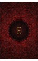 Monogram "E" Any Day Planner Notebook: Scheduler Organizer Datebook(5 Monogram Crimson 150 Planner)