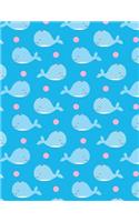Whale Notebook: 8.5 X 11 202 College Ruled Pages