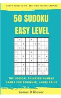 50 Sudoku Easy Level: The Logical Thinking Number Games for Beginner, Large Print