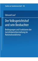 Volksgerichtshof Und Sein Beobachter