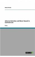 Adverse Selection and Moral Hazard in Contract Law: (German)
