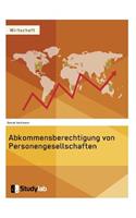 Abkommensberechtigung von Personengesellschaften