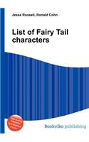 List of Fairy Tail Characters: (English)