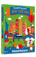 Junior New York Crumpled City Map