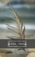 Terminplaner 2021 2022 - Meer Design: Terminplaner 2021 2022: Terminkalender für 2021 und 2022, 1 Woche auf 1 Seite, Kalender ab Juli 2021 bis Dezember 2022, Tagesplaner, Taschenkalender