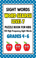 SIGHT WORDS Word Search Puzzle Book For Kids - LEVEL 7