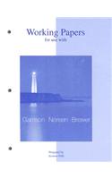 Managerial Accounting Working Papers