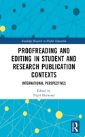 Proofreading and Editing in Student and Research Publication Contexts