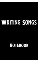 Writing Songs Notebook: Blank Lined Notebook Journal Gift Idea