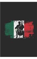 Mexico Flag - Cello: Blank Lined Notebook / Journal (6 X 9) - Gift Idea For All Mexican