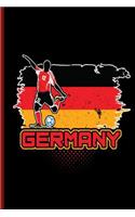 Germany: World Cup Football Soccer notebooks gift (6x9) Lined notebook to write in