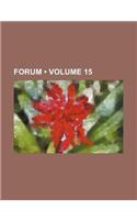 Forum (Volume 15): (English)