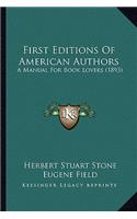 First Editions of American Authors