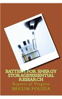 Battery-For (Energy Storage) Essential Research