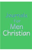 Journals For Men Christian: Blank Journal Notebook To Write In