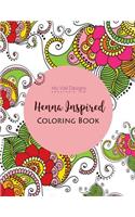 Henna Inspired Art and Coloring Book