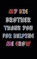 My big Brother thank you for helping me grow