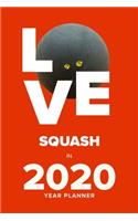 Love Squash In 2020 - Year Planner
