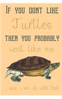 If you dont like Turtles then you probably wont like me ... and i am ok with that