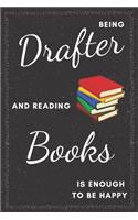 Drafter & Reading Books Notebook