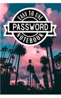 Easy to Use Password Notebook