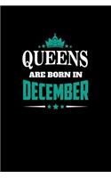 Queens Born December: Composition Notebook Writing Journal 6" x 9" 0 Pages. Journal Notebook for Note Taking, Diary, Journaling, Gratitude and Reminder for Girls, Women a