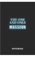 The One And Only Masseur Notebook: 6x9 inches - 110 dotgrid pages - Greatest Passionate working Job Journal - Gift, Present Idea