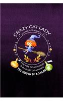 Crazy Cat Lady The Soul Of A Witch The Fire Of A Lioness The Heart Of A Hippie The Mouth Of A Sailor: Notebook Journal Composition Blank Lined Diary Notepad 120 Pages Paperback Purple Texture Witches