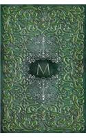 Monogram M Journal: Blank Notebook Diary Memoir Log Logue