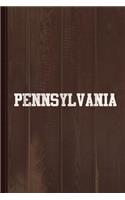 Pennsylvania Journal Notebook: Blank Lined Ruled for Writing 6x9 110 Pages