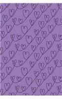 Journal Notebook Scribbly Hearts Pattern 5