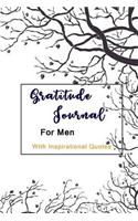 Gratitude Journal for Men with Inspirational Quotes