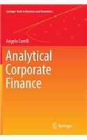Analytical Corporate Finance