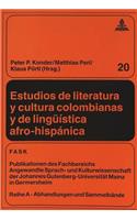 Estudios de literatura y cultura colombianas y de lingueistica afro-hispanica
