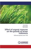 Effect of organic manures on the growth of Screw Vallisneria