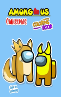 Among us Christmas coloring book