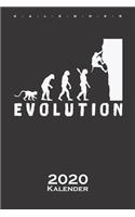 Klettern Bouldern Evolution Kalender 2020