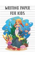 Mermaid Naia Writing Paper for kids