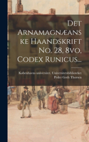 Det Arnamagnæanske Haandskrift No. 28, 8vo, Codex Runicus...