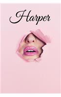 Harper: Personalized Name Journal for Women, Harper Girl Names (Custom Journal Writing Notebook, Personalized Gift, Journaling) 6x9