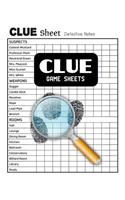 Clue Game Sheets: Clue Score Sheet Book