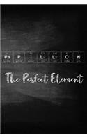 Papillon the Perfect Element: Chalkboard Style Periodic Table Inspired Matte Soft Cover Notebook Journal to Write In. 120 Blank Lined Pages for Papillon Dog Lovers