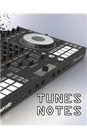 DJ SHOW NOTES - SET LISTS Notepad - Lined Page Journal 8 x11