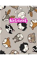 Notebook: Cute Blank Lined Journal Large 8.5 x 11 Matte Cover Design with Ruled White Paper Interior (Perfect for School Notes, Girls and Boys Diary, Kids Wri