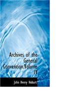 Archives of the General Convention.Volume IV
