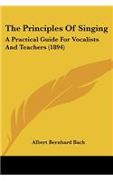 Principles Of Singing