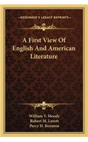 First View of English and American Literature